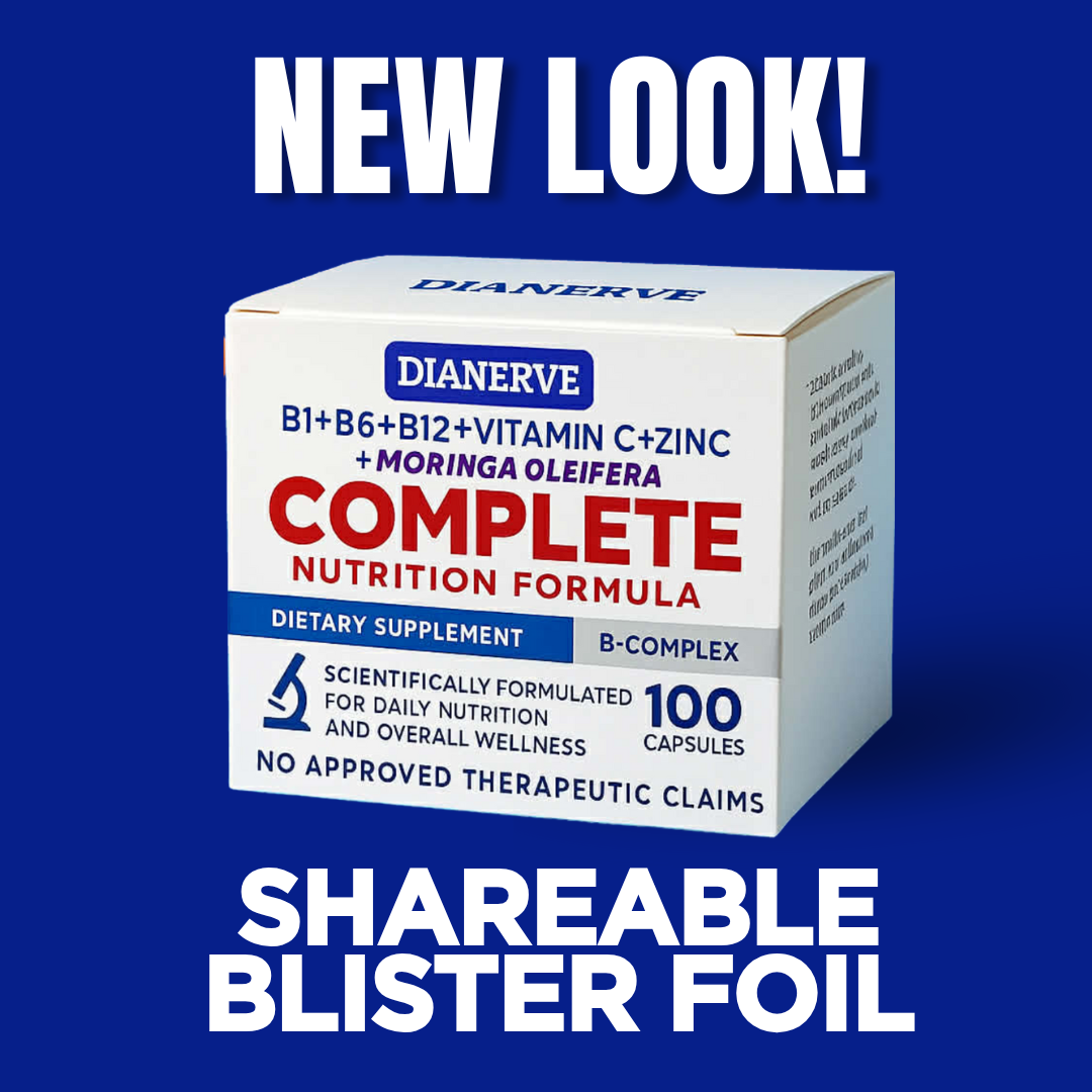 Dianerve B-Complex with Vit. C + Zinc + Moringa